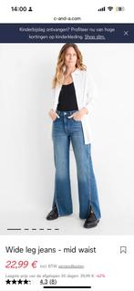 C&A wide leg jeans, washed and not worn once, Kleding | Dames, Ophalen, Blauw, Zo goed als nieuw, W27 (confectie 34) of kleiner