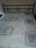 2 persoons bed, Huis en Inrichting, Ophalen, Gebruikt, Zwart, Tweepersoons