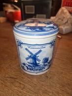 Delfts Blauwe Pot met Deksel - Korenmolen, Verzamelen, Ophalen, Gebruikt, Overige, Overige merken