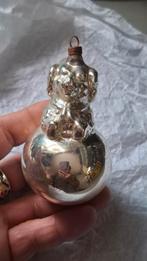 Oude kerstbal nr6. Hond op bal., Antiek en Kunst, Ophalen of Verzenden