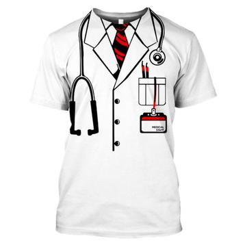 Heren dokter t-shirt medische staf doctor shirt grappig beschikbaar voor biedingen