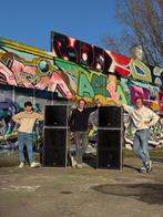Geluidsinstallatie/speakers tot 500 man te huur, Ophalen, Zo goed als nieuw, Audio