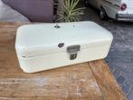 Kist emaille wit creme brocante vintage Broodtrommel, Ophalen of Verzenden, Huis en Inrichting