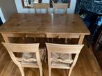 Eethoek met 4 stoelen, Ophalen, Zo goed als nieuw, 4 tot 6 stoelen