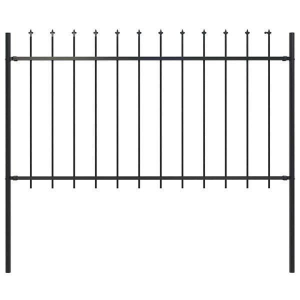 Tuinhek met speerpunt staal 181x100 cm €59, Tuin en Terras, Tuinhekken en Hekwerk, Nieuw, Tuinhek, Ophalen of Verzenden