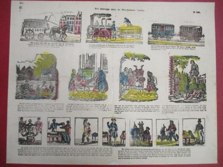 Centsprenten diverse -het uitstapje naar de haarlemmer kermi, Antiek en Kunst, Kunst | Etsen en Gravures, Ophalen of Verzenden
