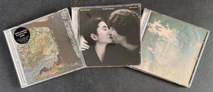 JOHN LENNON - Plastic Ono, Imagine & Double fantasy (3 CDs), Cd's en Dvd's, Cd's | Rock, Zo goed als nieuw, Poprock, Ophalen of Verzenden