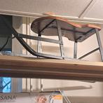 Slee antiek geklonken ijzer, Ophalen, Gebruikt, Hout