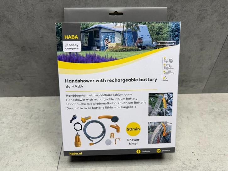 HABA handshower - douche met accu - NIEUW - C1297, Caravans en Kamperen, Kampeeraccessoires, Nieuw, Ophalen of Verzenden