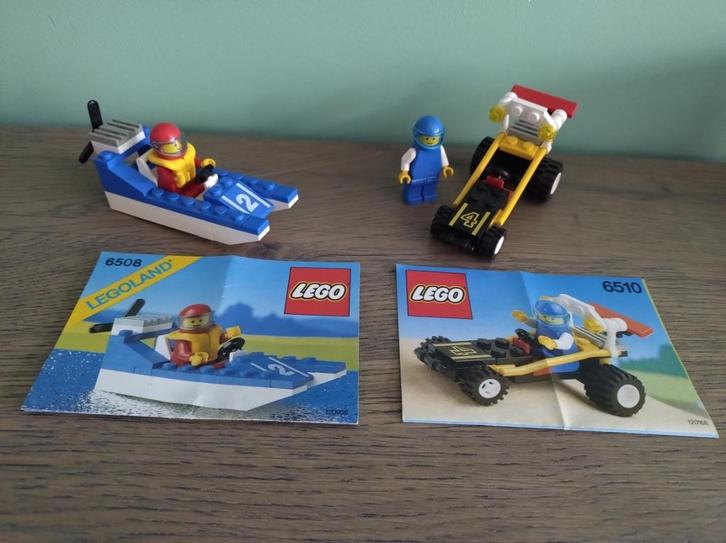 lego town 6508 wave racer en 6510 mud runner, Kinderen en Baby's, Speelgoed | Duplo en Lego, Zo goed als nieuw, Lego, Complete set