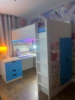 Ikea Hoogslaper met Bureau en Kast - Complete Kinderkamer, Ophalen, Gebruikt, Hoogslaper