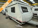 Bürstner Premio SkyLine 460 TS - FRANS BED EN RONDZIT, Caravans en Kamperen, Rondzit, Schokbreker, 5 tot 6 meter, Tot en met 4