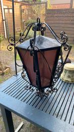 Grote smeedijzeren lantaarn, 58 cm hoog, Staande lamp, Ophalen of Verzenden, 50 tot 250 watt, IJzer