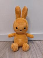 Knuffel Nijntje miffy rib corduroy geel yellow L894, Ophalen of Verzenden, Zo goed als nieuw, Konijn