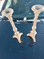 Antieke Gietijzeren Kaarsenstandaards Set, Ophalen of Verzenden, Overige materialen