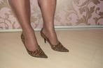pumps met panterprint en puntneus, mt 40. graceland, hak 9 c, Kleding | Dames, Schoenen, Pumps, Bruin, Verzenden, Zo goed als nieuw