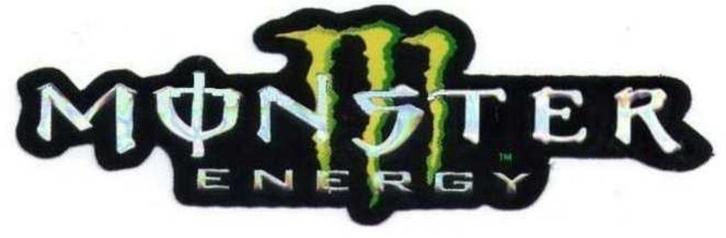 Monster Energy metallic sticker #5, Motoren, Accessoires | Stickers, Ophalen of Verzenden