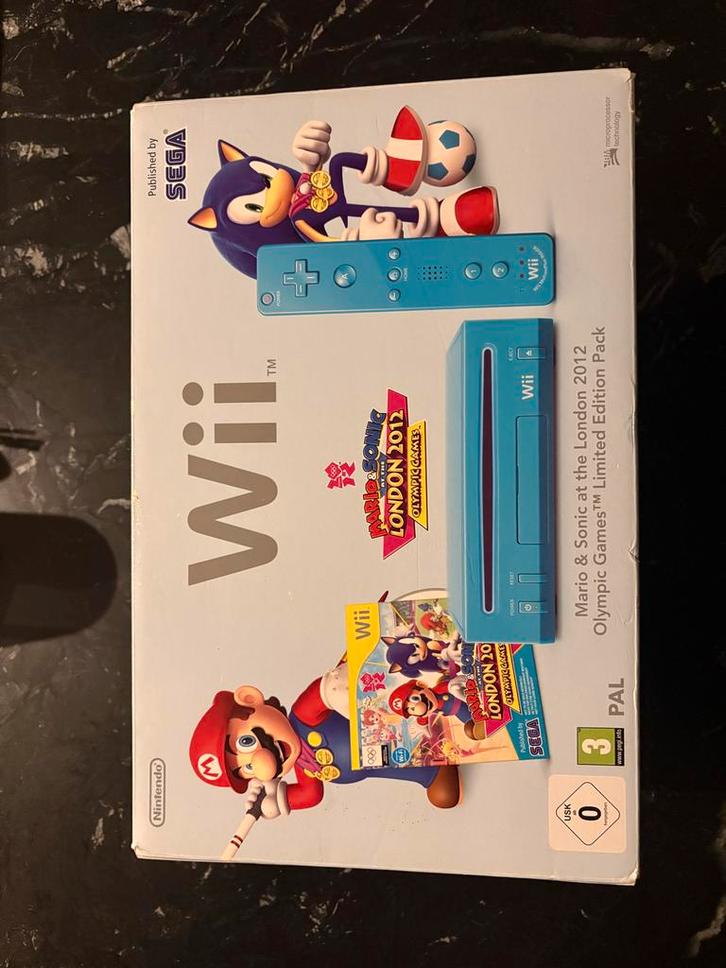 Wii Sonic Limited Edition, Spelcomputers en Games, Spelcomputers | Nintendo Wii, Zo goed als nieuw, Met 1 controller, Met games