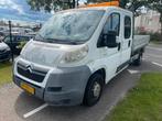 Citroën Jumper 33 2.2 HDI L3 DC | Open laadbak | Dubbele ca, Auto's, Citroën, Gebruikt, 4 cilinders, 7 stoelen, Wit