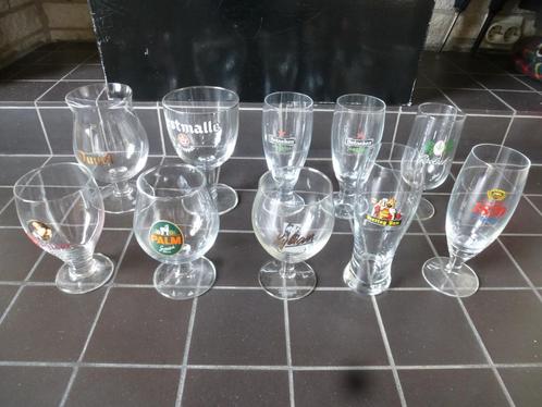 8 bierglazen van 7 verschillende merken, Verzamelen, Glas en Borrelglaasjes, Zo goed als nieuw, Bierglas, Ophalen of Verzenden
