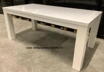 Citak - Eetkamertafel 180x90x75  WIT NIEUW IN DE VERPAKKING beschikbaar voor biedingen