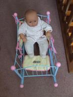Zapf Chou Chou metalen poppenbed pop Lissi zeer net, Ophalen of Verzenden, Zo goed als nieuw, Babypop