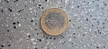 Verzamel munt Frankrijk 1 euro uit 1999 met fout. beschikbaar voor biedingen