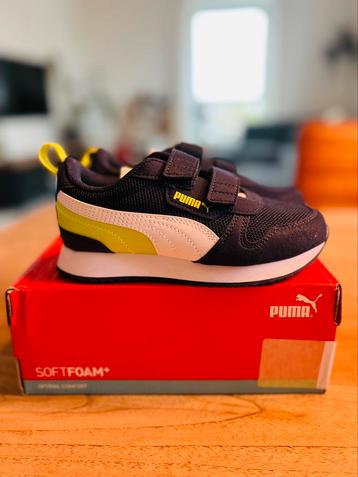 Nieuwe ongedragen Puma sneakers baby blauw, wit en lime 30