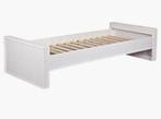 Woood Dennis / Robin Eenpersoonsbed incl. Matras, Ophalen, 90 cm, Eenpersoons, Wit