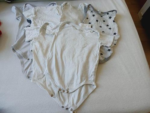 Lot - 6 rompers met kortemouwen maat 74/80, Kinderen en Baby's, Babykleding | Maat 74, Zo goed als nieuw, Jongetje of Meisje, Nacht- of Onderkleding