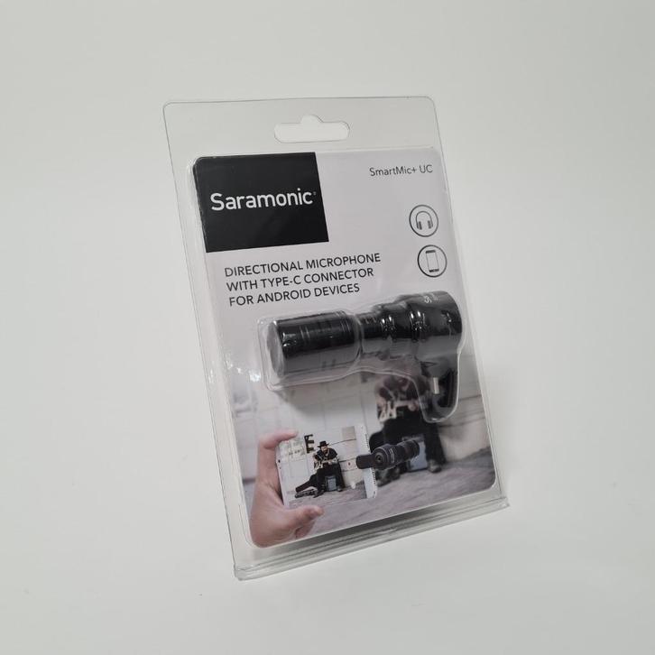 Saramonic SmartMic+ UC USB-C Microfoon, Muziek en Instrumenten, Microfoons, Zo goed als nieuw, Ophalen of Verzenden
