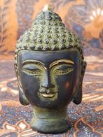 Hoofd van Boeddha mooi antiek Oosters brons beeldje 9,2 cm.