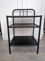Ikea Fyresdal nachtkastje zwart metaal, Huis en Inrichting, Slaapkamer | Nachtkastjes, Ophalen, Minder dan 45 cm, Metaal of Aluminium