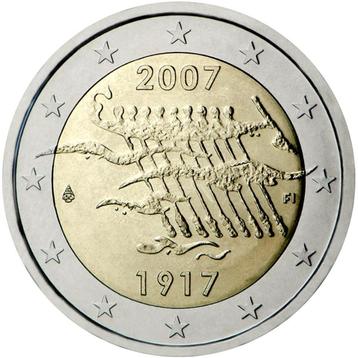 2 euro Finland 2007 - 90 jaar Onafhankelijkheid (UNC) beschikbaar voor biedingen