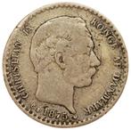 Denemarken - oude 10 Ore 1875 zilver- Christian IX zf+ (5930, Ophalen of Verzenden, Overige landen, Losse munt, Zilver
