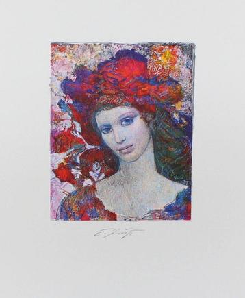 Ernst Fuchs - Sommernacht - Litho Handgesign. beschikbaar voor biedingen