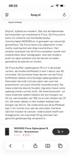 Stijlvolle Woood Finca Zwarte Kast - Heel Veel Opbergruimte!, Ophalen, 100 tot 150 cm, 200 cm of meer, Zo goed als nieuw