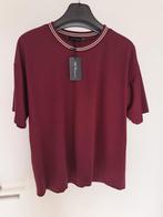 Travelstof top maat XL/XXL nieuw bordeaux, Kleding | Dames, Tops, Verzenden, Nieuw, Rood, Korte mouw