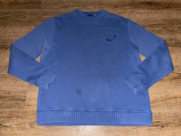 Jacob Cohen blauwe heren sweater logo trui mt XXL beschikbaar voor biedingen