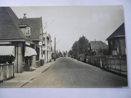 's gravendeel panorama smidsweg zeer mooi gelopen 1951, Verzamelen, Ansichtkaarten | Nederland, Gelopen, Zuid-Holland, 1940 tot 1960