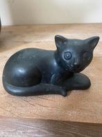 zwaar  bronzen poezenbeeld, Verzamelen, Ophalen of Verzenden, Zo goed als nieuw, Beeldje of Figuurtje