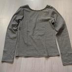 NIEUW wit met zwart gestreept RESERVED Tshirt lage rug mt L, Verzenden, Nieuw, Wit, Lange mouw