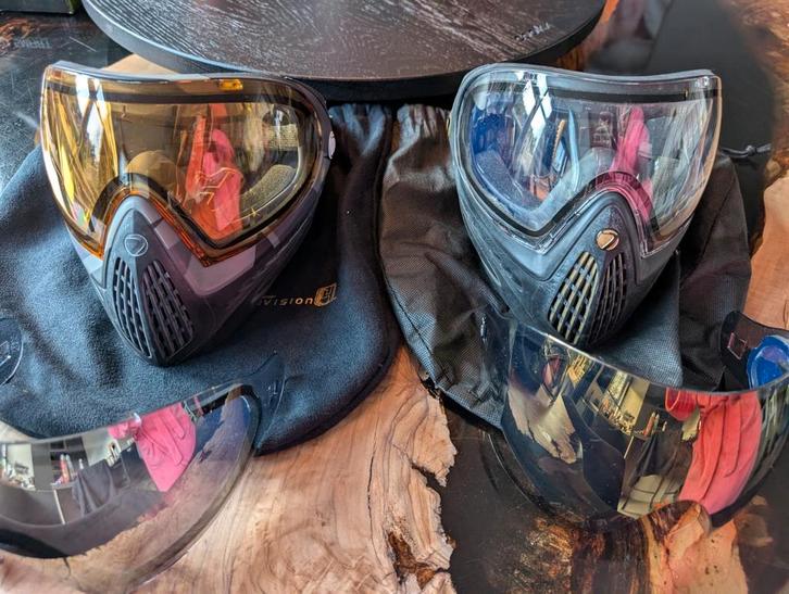2 stuks Dye i4 Airsoft/Paintball Masker + 2 Extra Lenzen, Sport en Fitness, Karting, Zo goed als nieuw, Overige typen, Ophalen of Verzenden