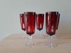 Vintage champagne flutes set van 5, Antiek en Kunst, Antiek | Glas en Kristal, Ophalen of Verzenden