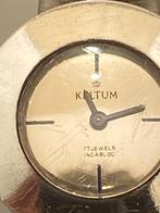 Zilveren Keltum Horloge 17 Jewels Incabloc 925 Zilver 28mm, Antiek en Kunst, Antiek | Goud en Zilver, Ophalen of Verzenden, Zilver