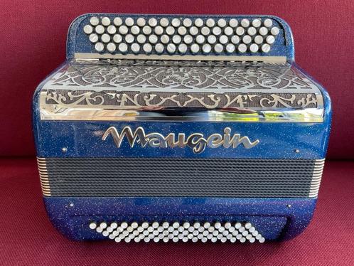 Kleine franse Maugein knopaccordeon . 80 bas . C-Griff ., Muziek en Instrumenten, Accordeons, Zo goed als nieuw, Knopaccordeon