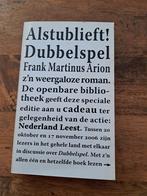 Alstublieft dubbelspel, gratis af te halen, Boeken, Boekenweekgeschenken, Ophalen, Zo goed als nieuw