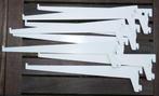 te koop: 8 dragers 30 cm voor wandrail enkel, wit gelakt, Ophalen of Verzenden, Gebruikt, Minder dan 50 mm, Overige typen