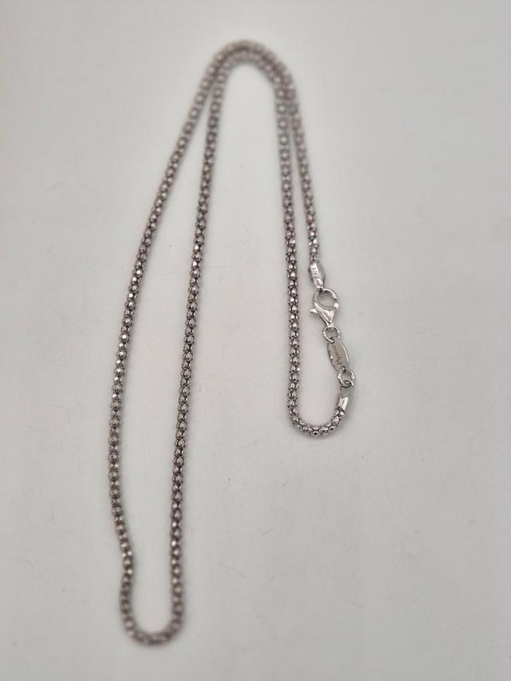 Zilveren ketting Imenso 45cm, Sieraden, Tassen en Uiterlijk, Kettingen, Zo goed als nieuw, Zilver, Zilver, Met hanger, Verzenden