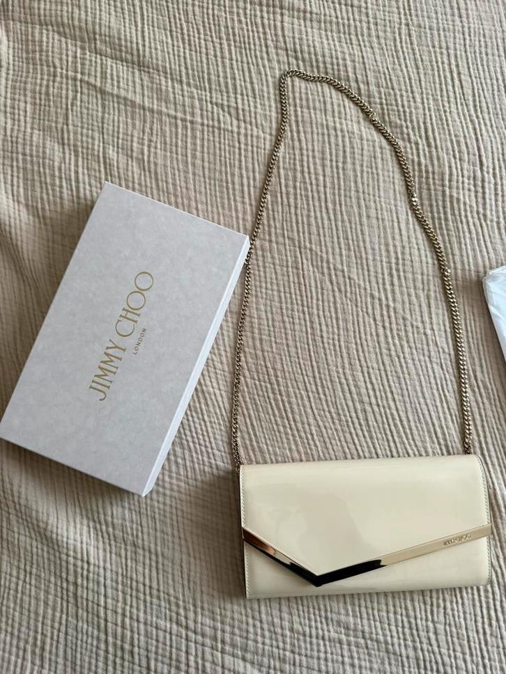 Tas dames Jimmy Choo Emmie Authentik, Sieraden, Tassen en Uiterlijk, Koffers, Nieuw, Hard kunststof, Minder dan 50 cm, Minder dan 35 cm